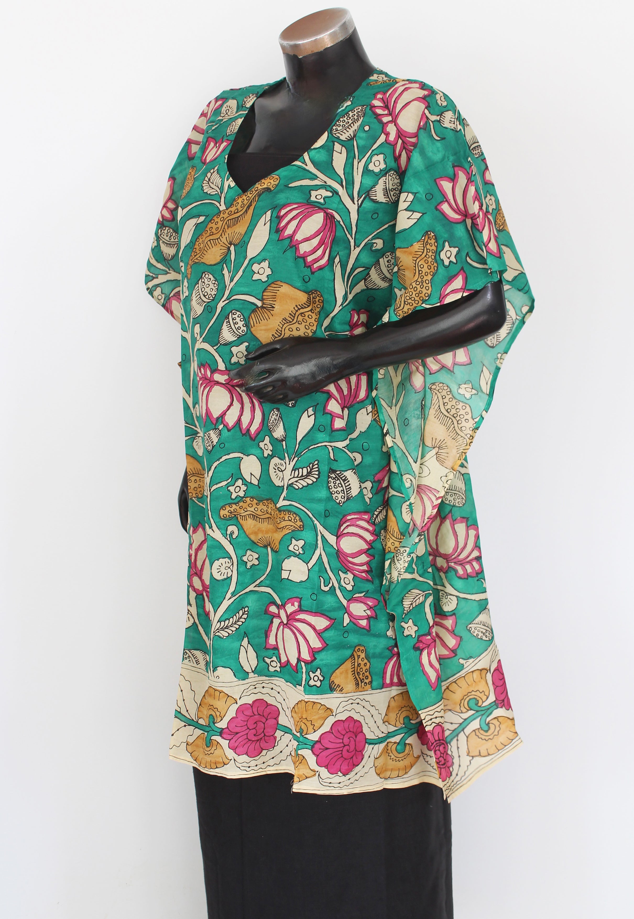 Silk Kalamkari Kaftan