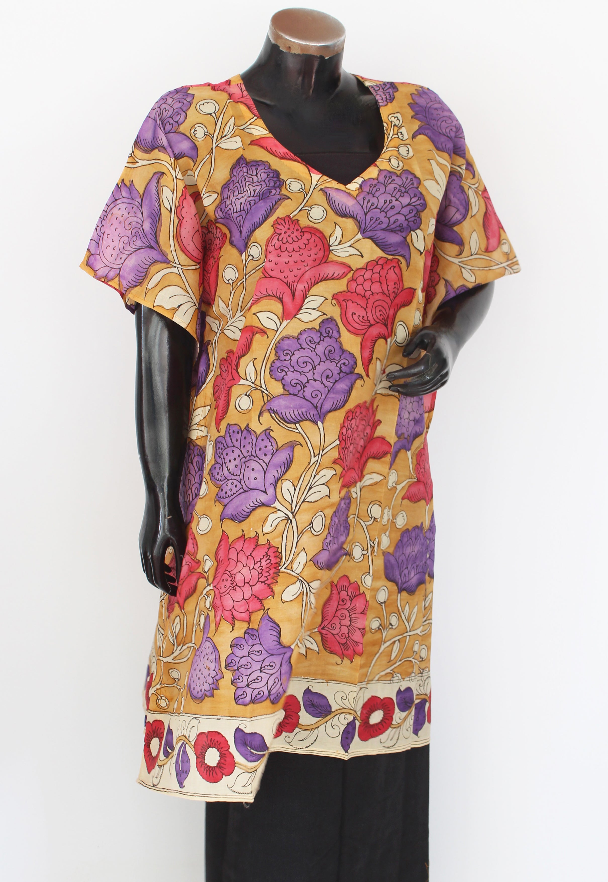 Silk Kalamkari Kaftan