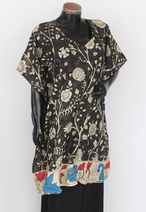 Silk Kalamkari kaftan