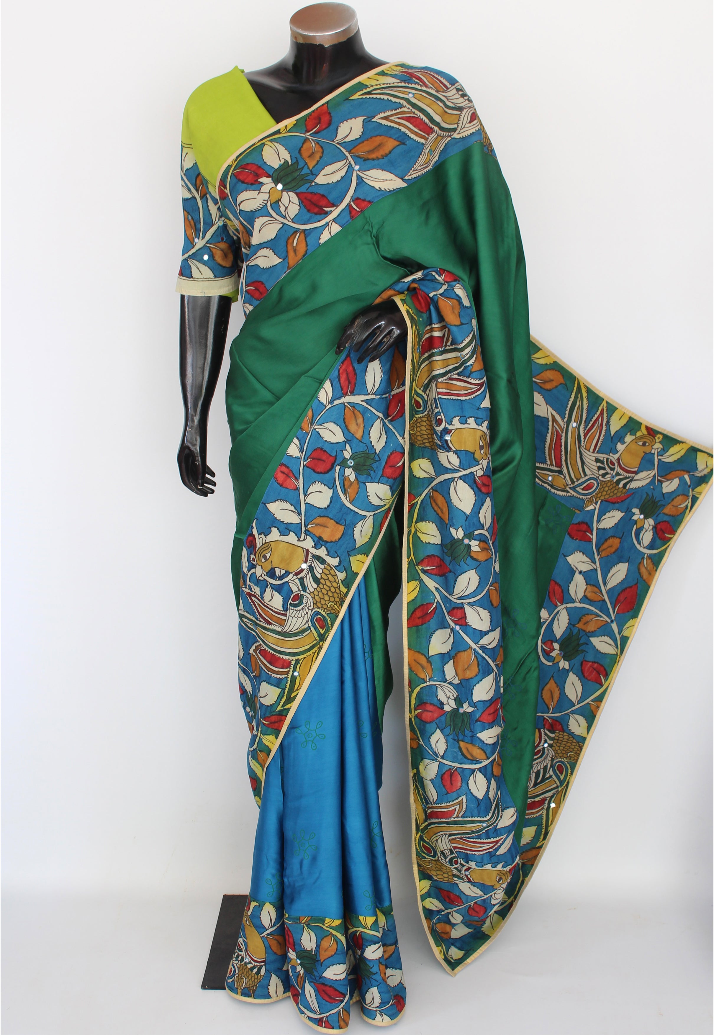 Silk kalamkari sari