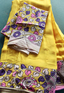 Silk kalamkari sari