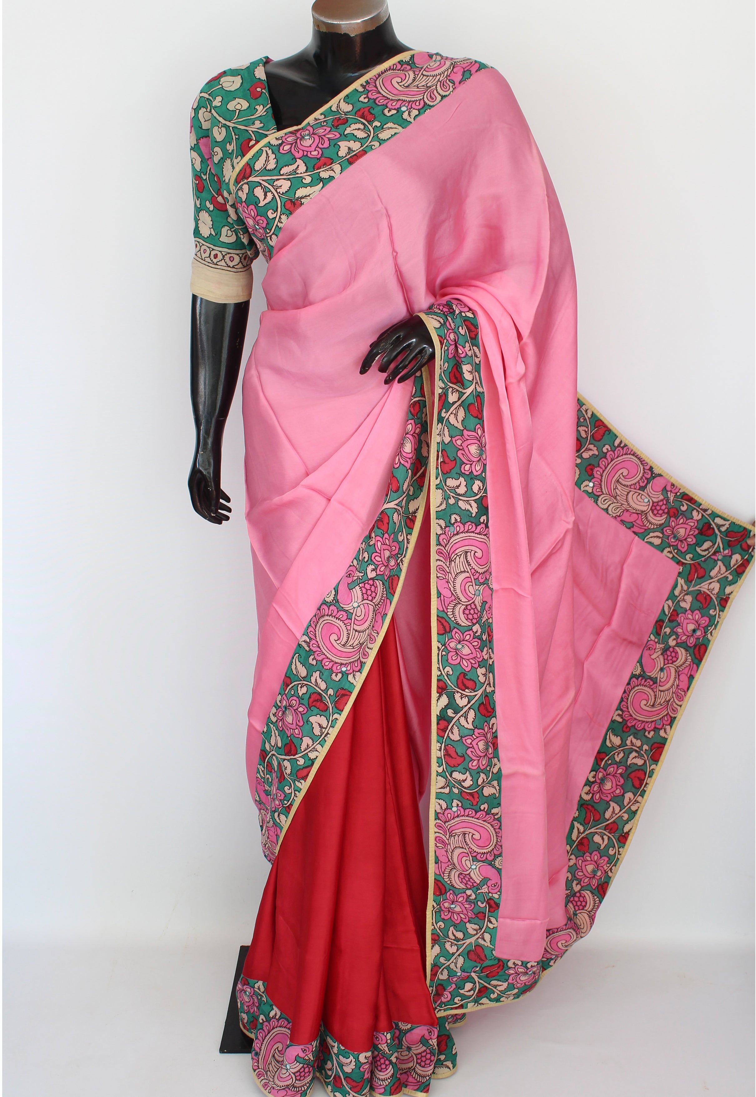 Silk kalamkari sari