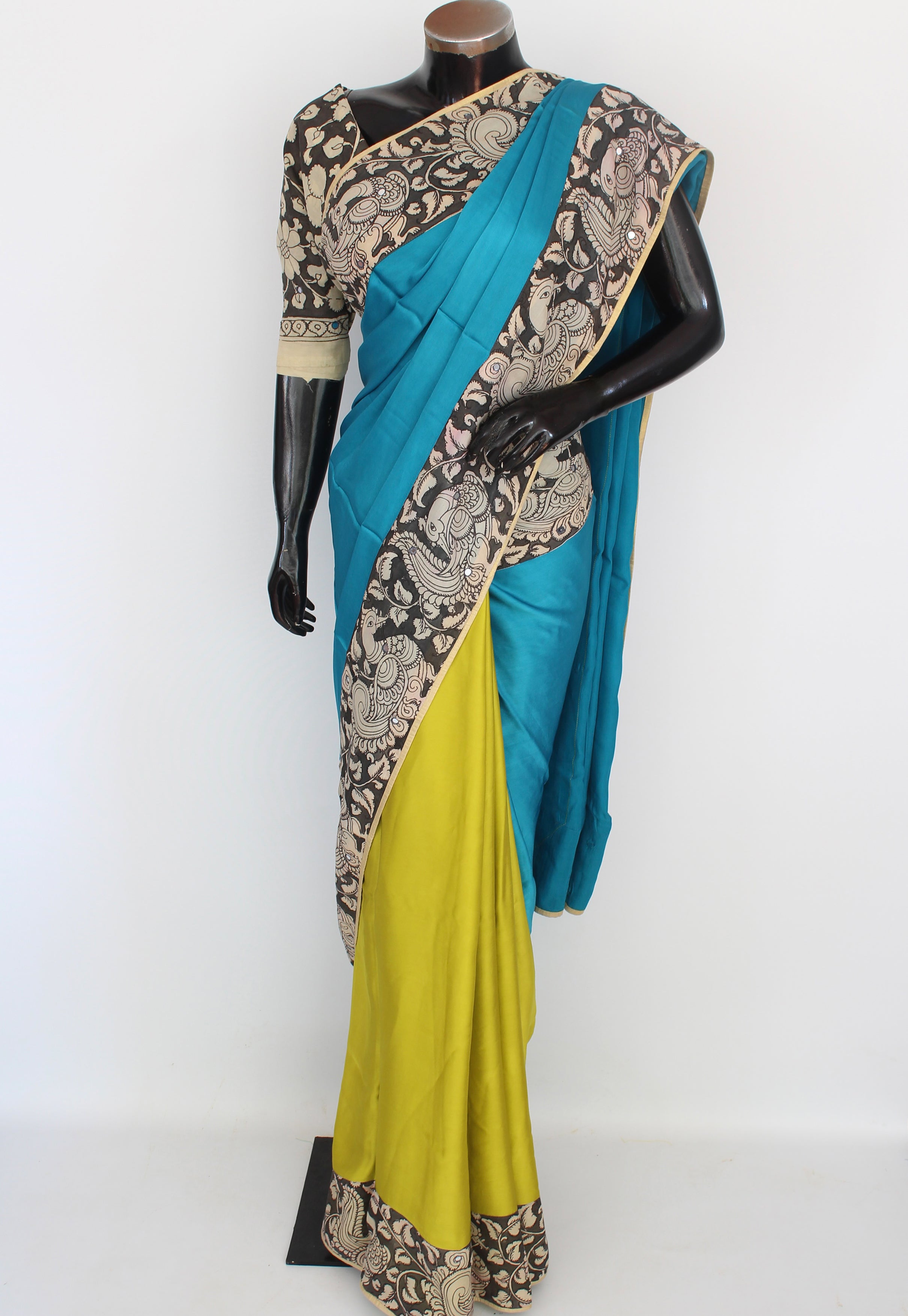 Silk kalamkari sari