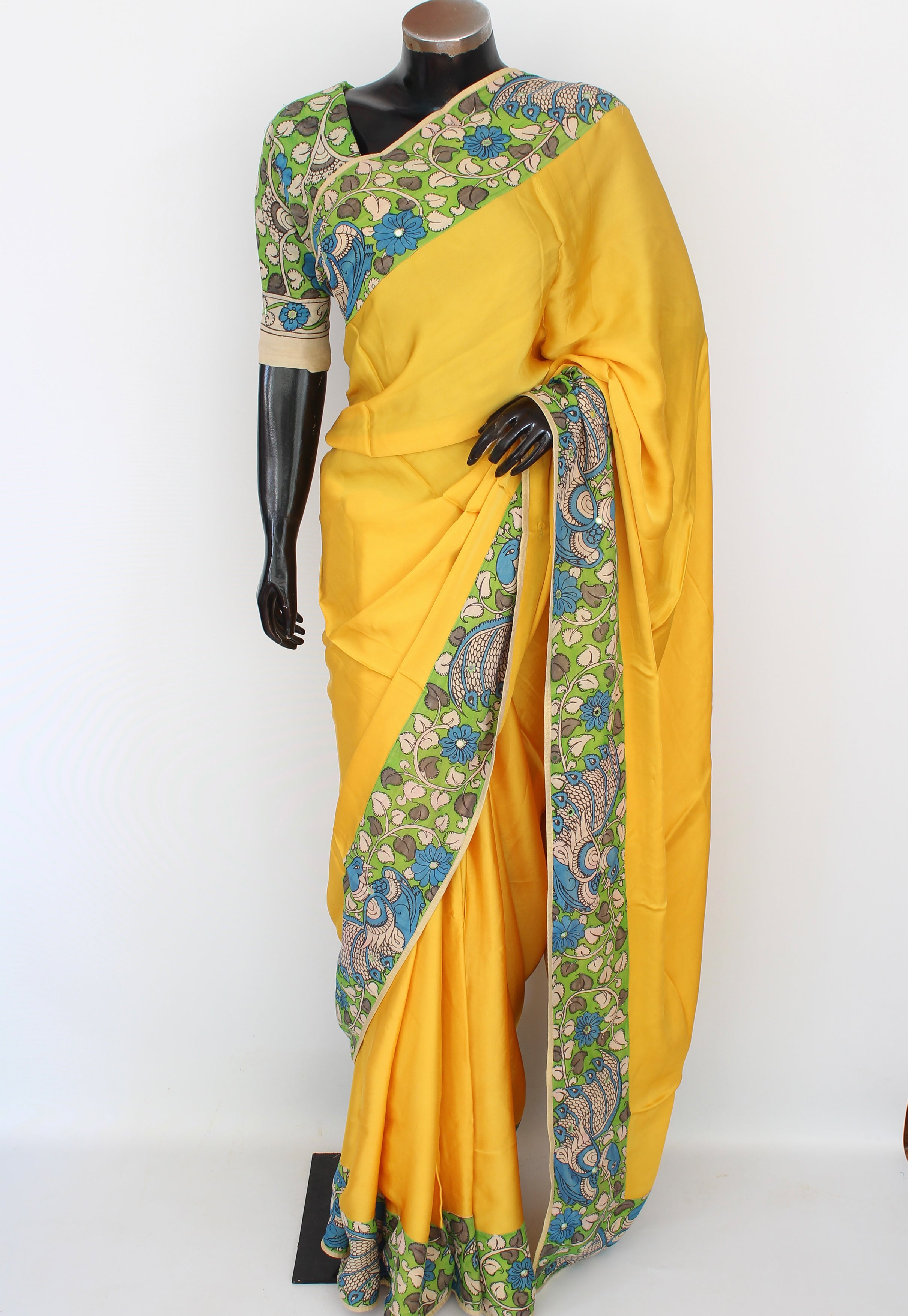 Silk kalamkari sari