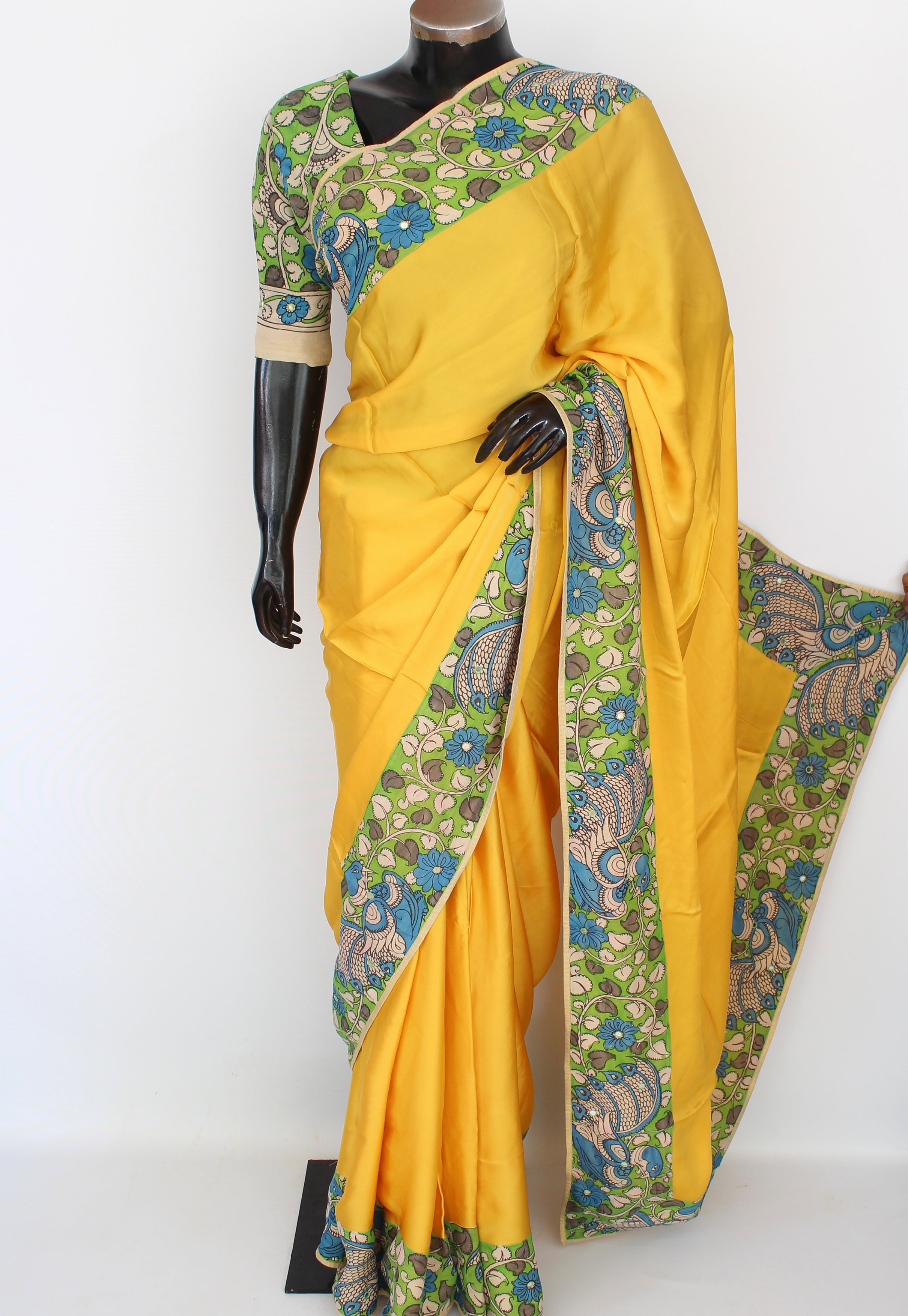 Silk kalamkari sari