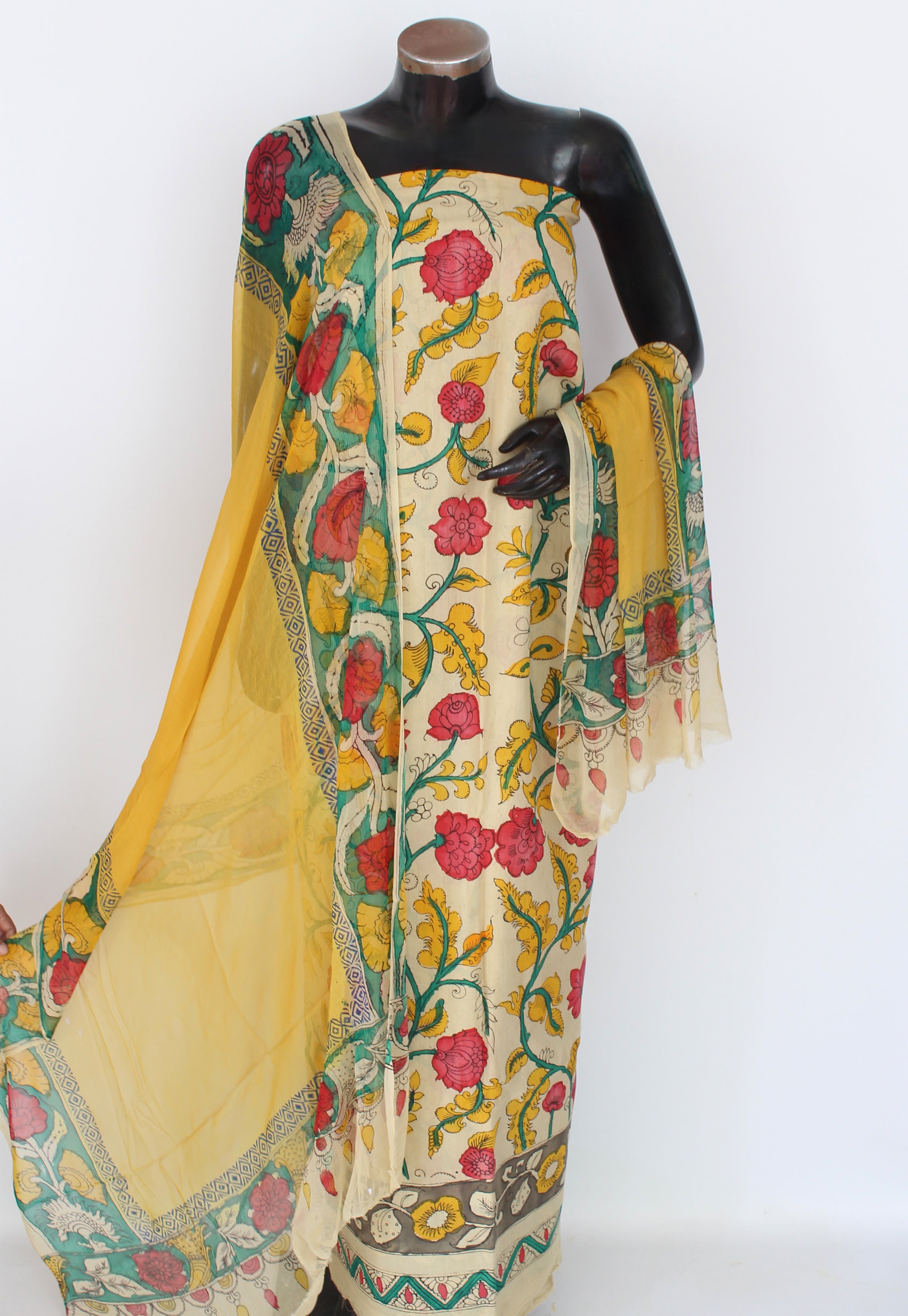 Chenur silk kurta-duppatta set